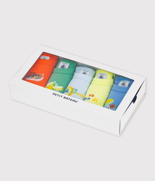 Confezione da 5 body manica corta frutta beb&egrave; multicolore