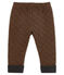 Pantalone in tubique pied-de-poule bebè maschio. nero CITY/marrone COCOA