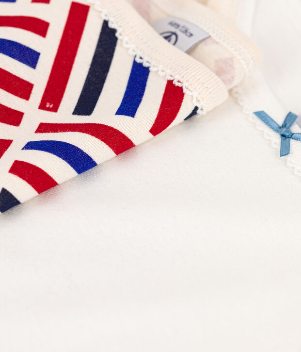 Confezione da 2 canottiere con spalline bambina cotone multicolore