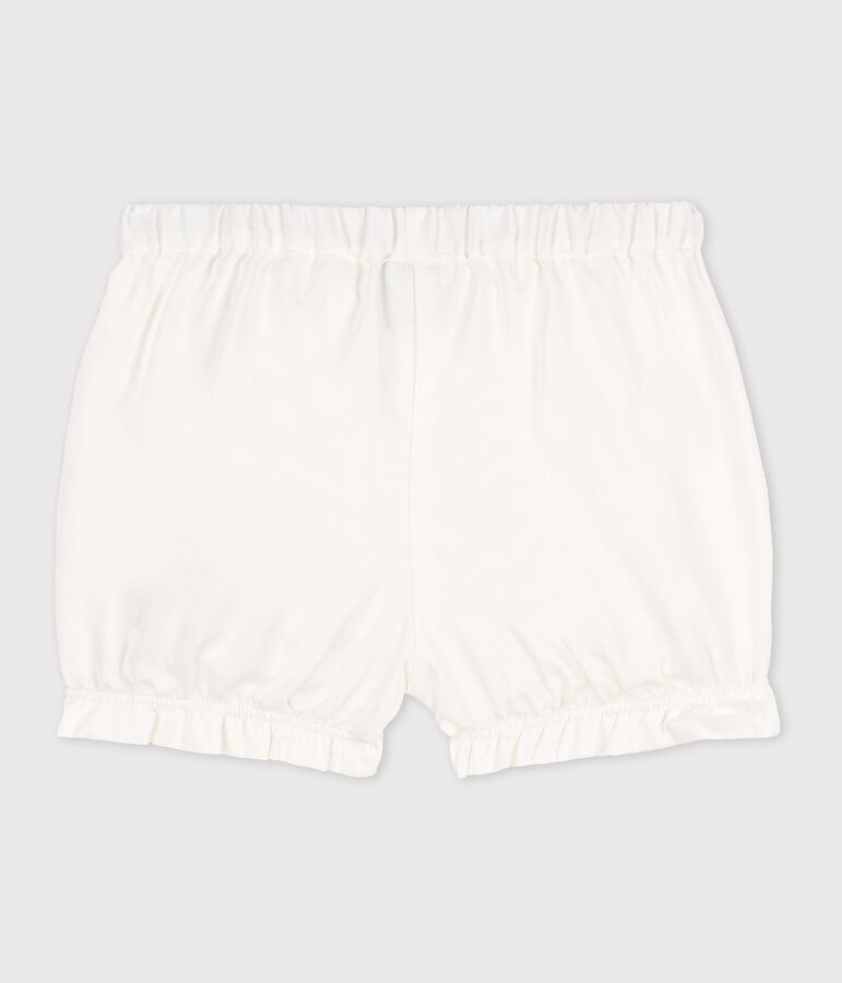 Clotte bloomer in raso di seta beb&egrave; femmina bianco/multicolore