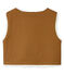 Gilet smanicato per bambina marrone BRINDILLE