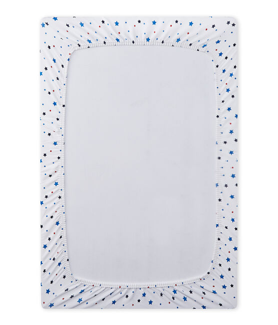 Lenzuolo bebè bambino a stelle bianco ECUME/bianco MULTICO