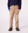 Pantaloni dritti in velluto tinta unita bambino beige ROCHE CLAIR