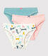 Confezione da 3 slip bambina in cotone e Lyocell