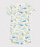 Pigiama corto in cotone con stampa bambino bianco MARSHMALLOW/bianco MULTICO