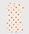 Camicia da notte in cotone con motivo a cuore bambino bianco AVALANCHE/ MULTICO