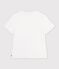 T-shirt da donna a maniche corte in cotone con fantasia bianco
