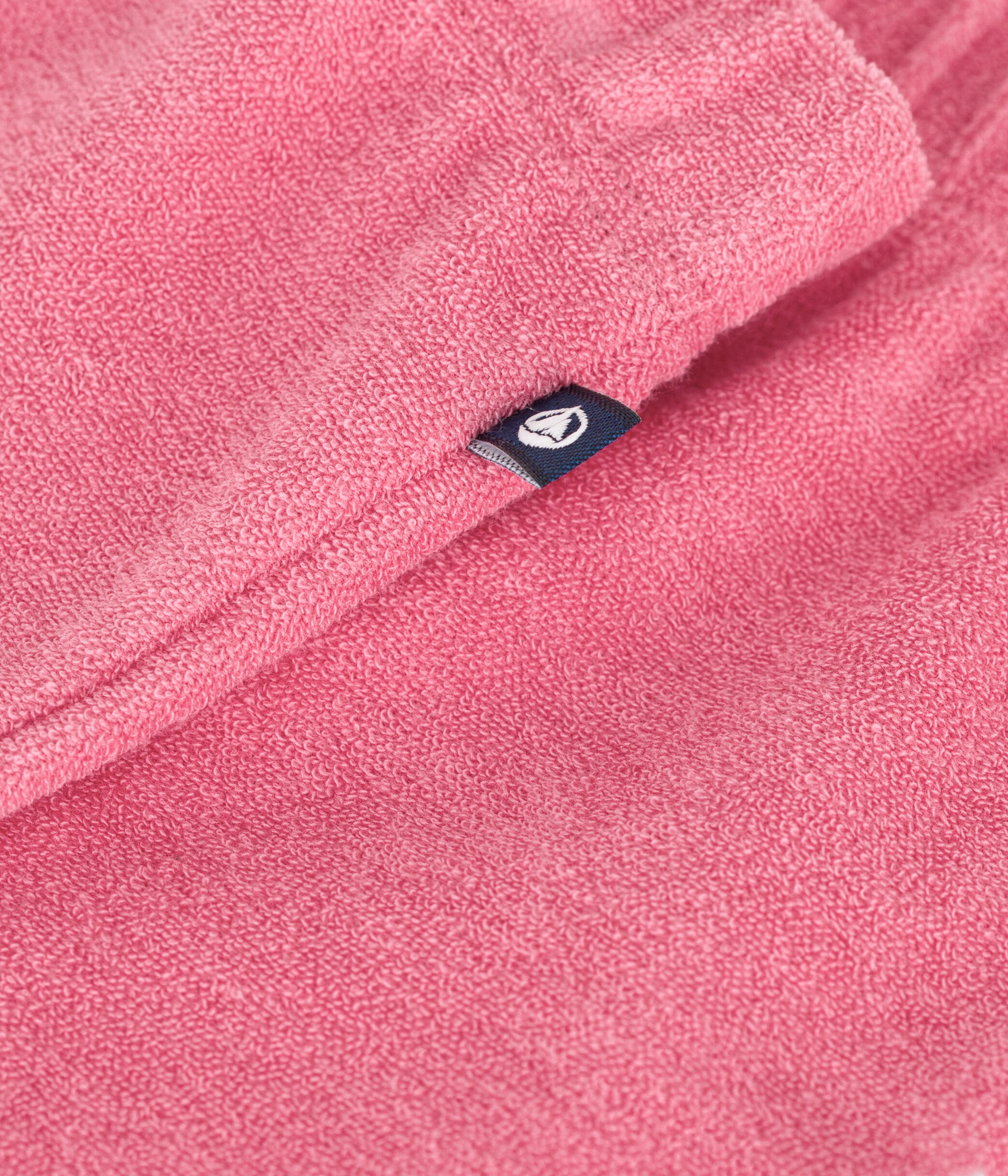 Shorts in spugna di cotone neonato rosa