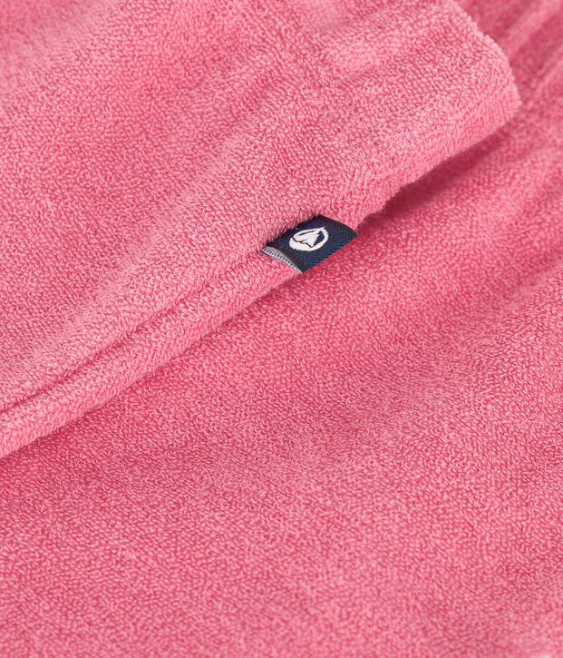 Shorts in spugna di cotone neonato rosa