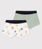 Confezione da 2 boxer bambino con emoticon in cotone e Lyocell variante 1