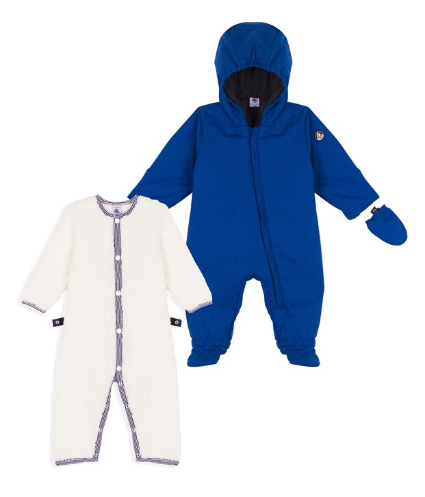 Tutina da pilota 3 in 1 beb&egrave; maschietto blu