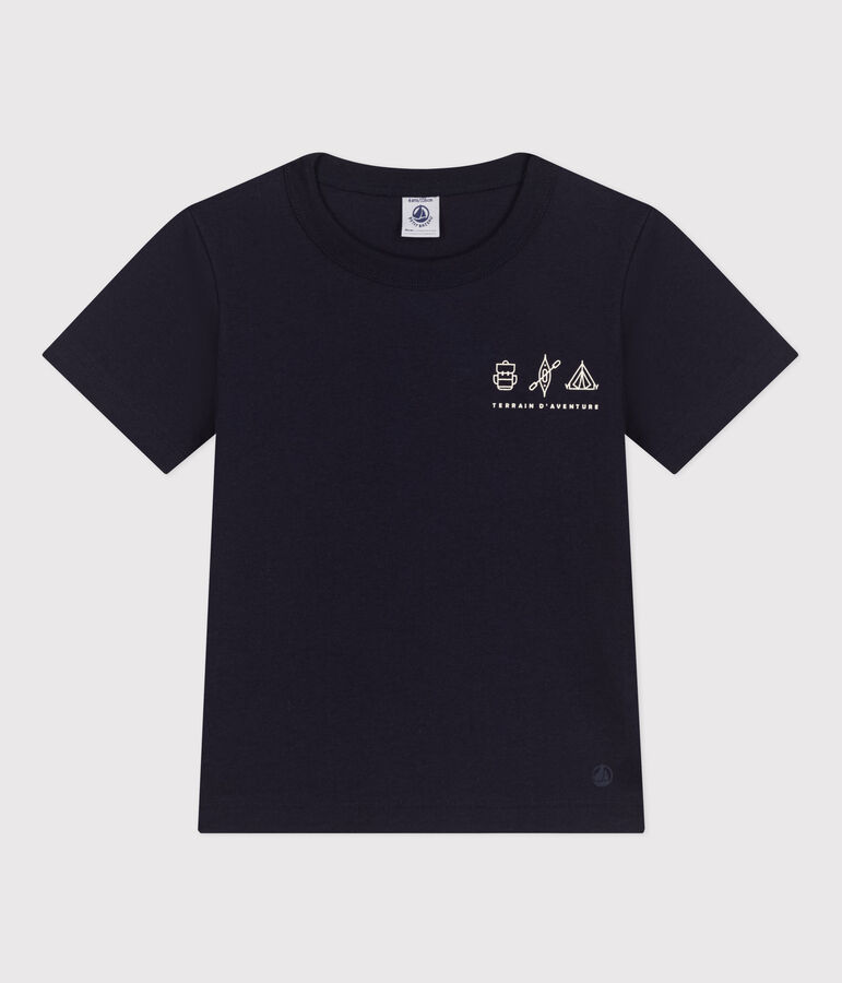 T-shirt in jersey leggero bambino blu