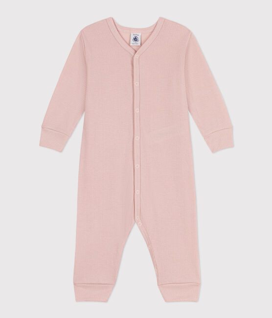 Tutina pigiama senza piedi in cotone lyocell rosa SALINE