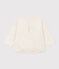 T-shirt a maniche lunghe in tubique per bebè beige MONTELIMAR CHINE