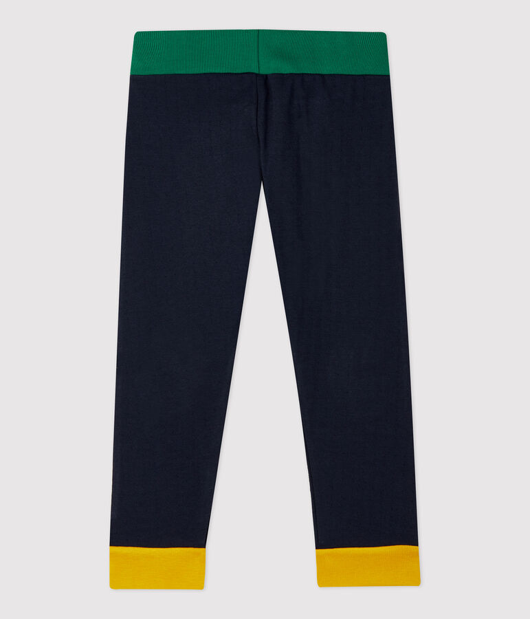 Pantaloni in cotone beb&egrave;. blu/multicolore