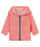 Giacca antivento rigata bebè unisex rosa GROSEILLER/bianco MARSHMALLOW