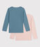 T-shirt a maniche lunghe bambina cotone traforato variante 1