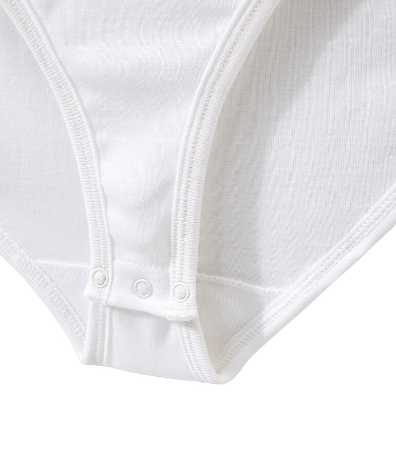 Body donna BODYCONIQUE in cotone bianco ECUME