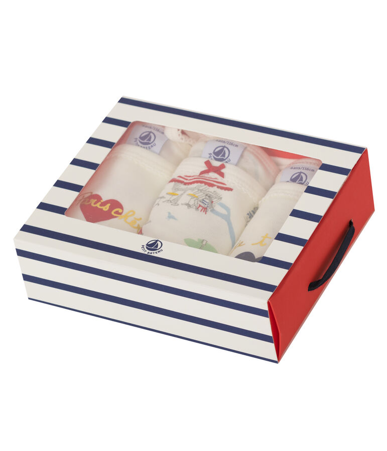 Trio canottiere con spalline bambina variante 1