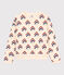 Maglia donna in tessuto felpato bianco AVALANCHE/ MULTICO