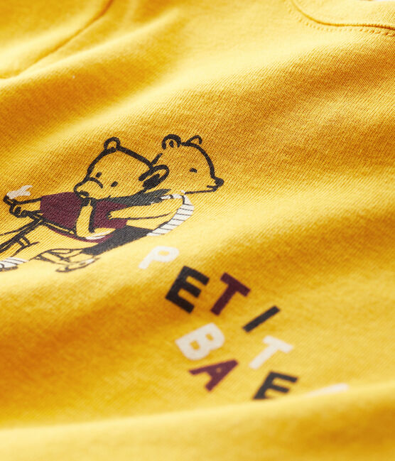 T-shirt bebè maschio giallo BOUDOR