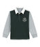 Polo rugby per bambino verde SHERWOOD/bianco MULTICO