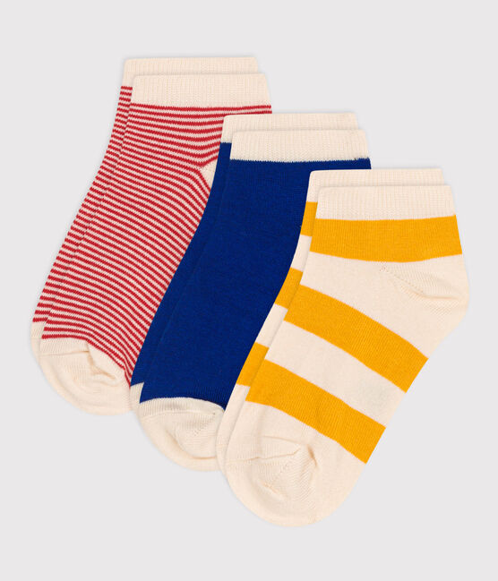 3 paia di calzini bambino in cotone a righe variante 1