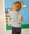Maglia Monsieur Madame in tessuto felpato neonato grigio CHATON CHINE