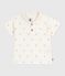 Polo a maniche corte in cotone con barchette vintage stampate neonato rosso MILK/ POMPEI