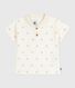 Polo a maniche corte in cotone con barchette vintage stampate neonato