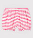 Culotte bloomer a righe in cotone bebè femmina