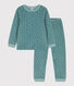 Pigiama bambino unisex in ciniglia motivo stella