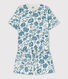 Pigiama donna corto a fiori in cotone