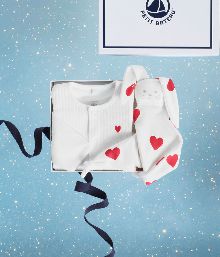 Completo regalo nascita in ciniglia variante 1