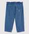 Pantaloni in denim chiaro a pois bebè femmina blu DENIM CLAIR