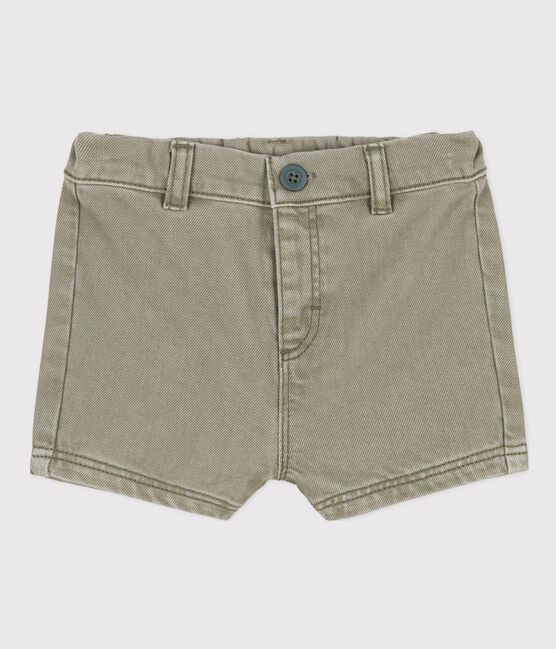 Shorts bebè in denim verde MARECAGE