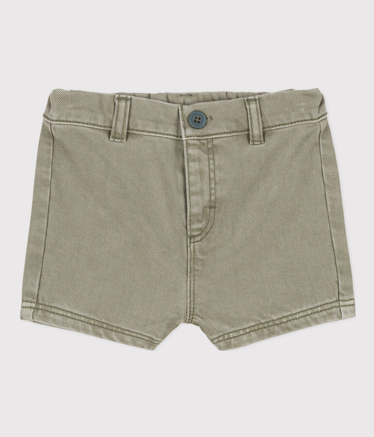 Shorts beb&egrave; in denim verde