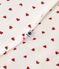 Sacco nanna in ciniglia con stampa a cuori neonato TOG 3 bianco MARSHMALLOW/rosso TERKUIT