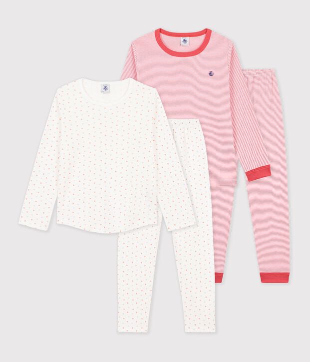 Set di pigiami in cotone fantasia bambino multicolore
