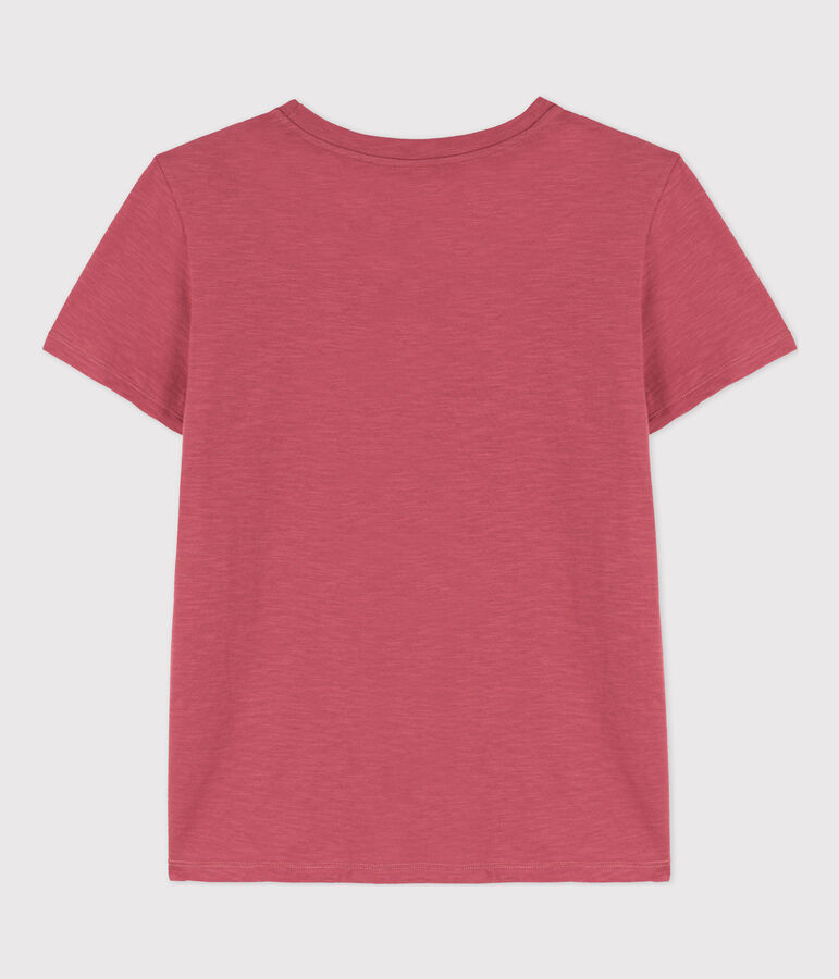 T-shirt LE DROIT girocollo in cotone donna rosa