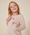 Camicia da notte in velluto bambino. rosa SALINE/bianco MULTICO