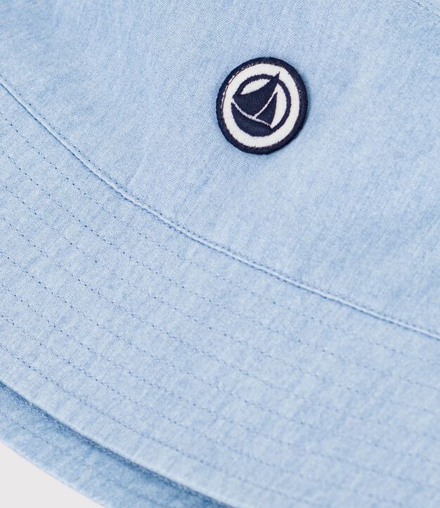 Cappellino alla pescatora in denim bambino blu