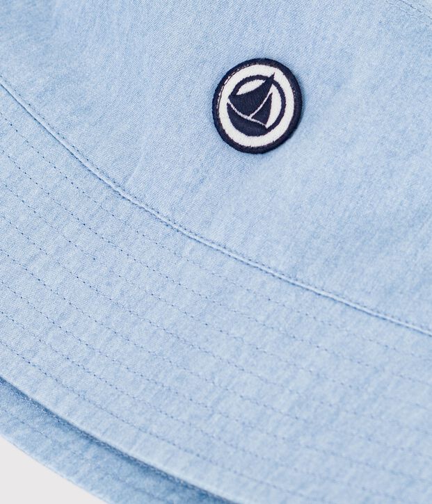 Cappellino alla pescatora in denim bambino blu