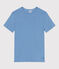 T-shirt donna L'Iconique Cocotte in cotone tinta unita blu ALASKA