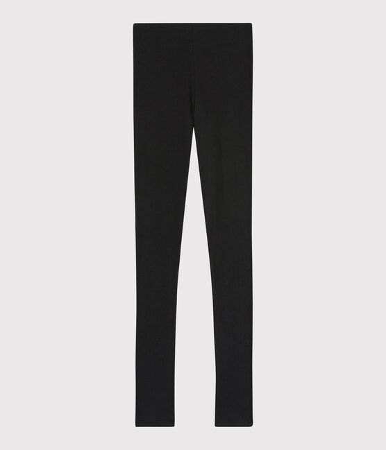 Leggings in lana e cotone Donna nero NOIR