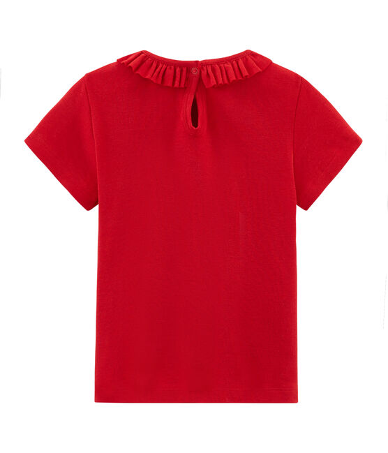 T-shirt a maniche corte bambina rosso TERKUIT
