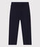 Pantalone bambino in tela di cotone blu SMOKING