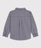 Camicia in cotone a quadri bambino blu SOIR/ MILK