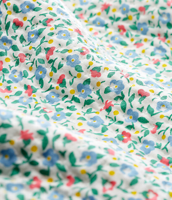 Sacco nanna compatto bambina in tubique bianco MARSHMALLOW/bianco MULTICO