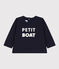 T-shirt a maniche lunghe in jersey per bebè blu SMOKING